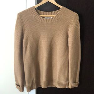 Jcrew sweater; xxs; camel color